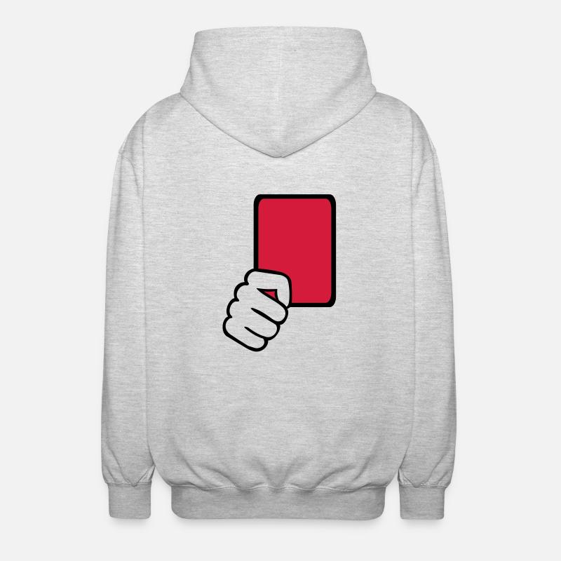 Carton rouge Arbitre - Veste à capuche unisexe - gris clair chiné