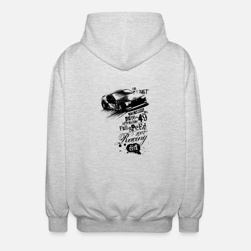 Pure Racing light - Unisex Hooded Jacket - light heather grey