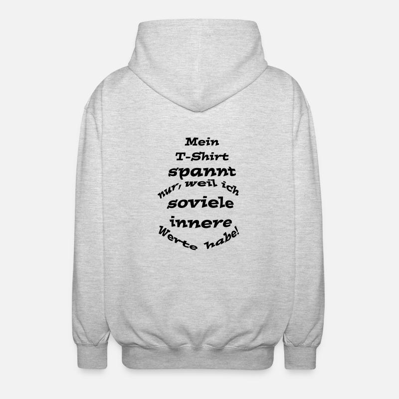 INNER VALUES - Unisex Hooded Jacket - light heather grey