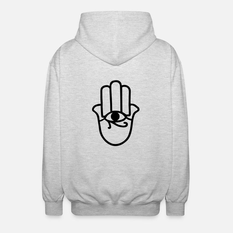 main de fatma - Veste à capuche unisexe - gris clair chiné