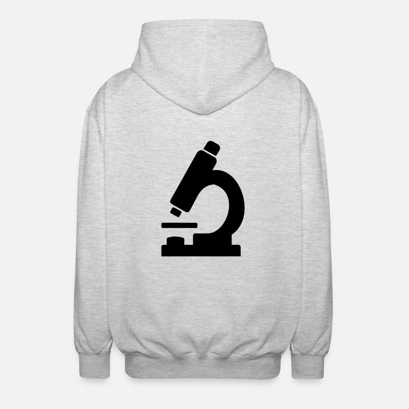 Microscope - Unisex Hooded Jacket - light heather grey