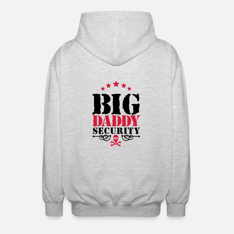 Big Daddy Security - Unisex Kapuzenjacke - Hellgrau meliert