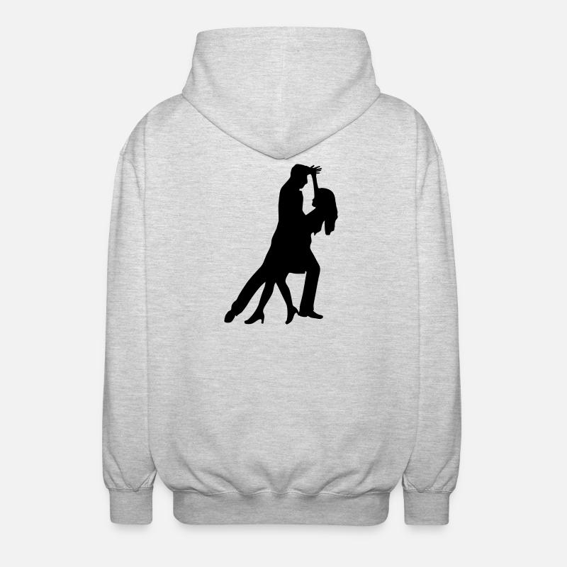 dance - Unisex Hooded Jacket - light heather grey