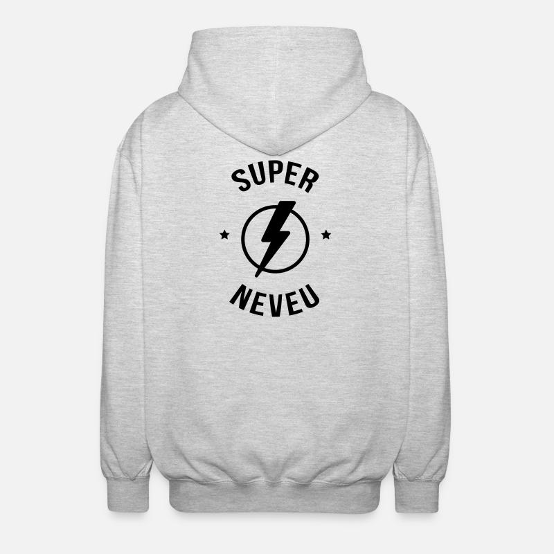 Nichte / Neffe / Onkel / Tante - Unisex Kapuzenjacke - Hellgrau meliert