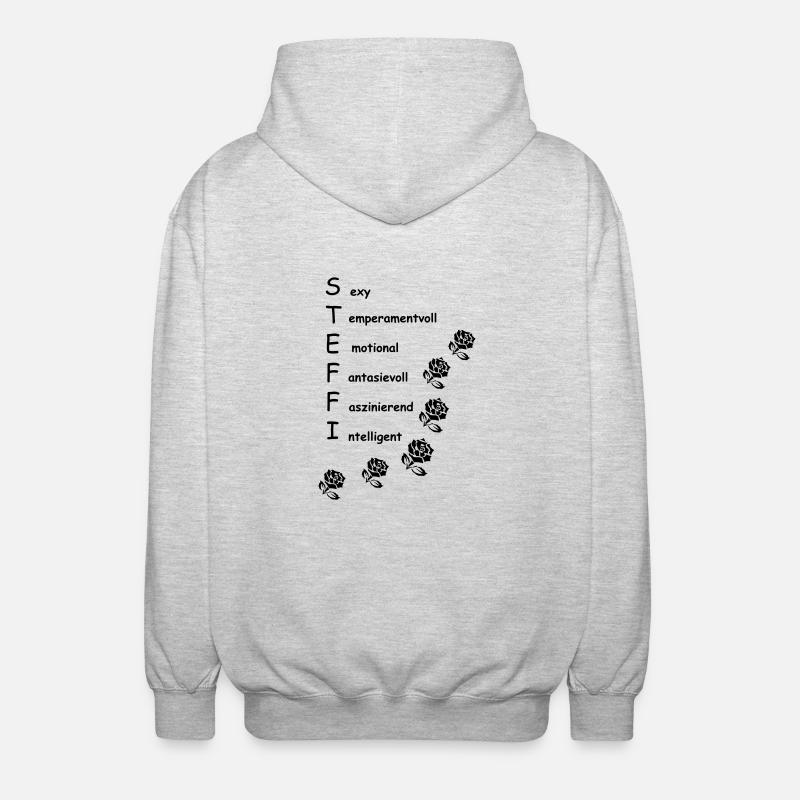 steffi2 - Veste à capuche unisexe - gris clair chiné