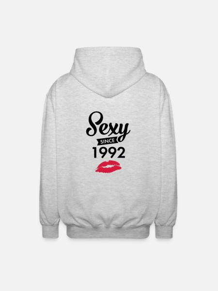 Sexy Since 1992 - Unisex Hooded Jacket - light heather grey