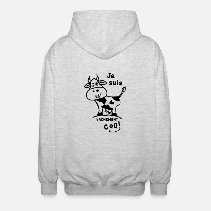 vachement_cool0 - Veste à capuche unisexe - gris clair chiné