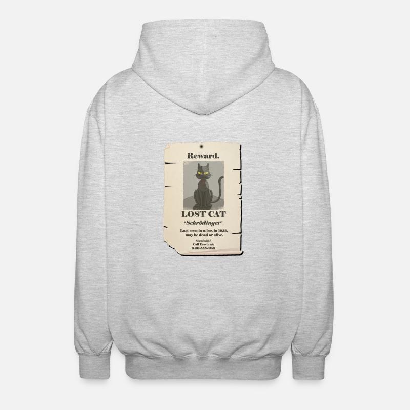 catfinal - Veste à capuche unisexe - gris clair chiné