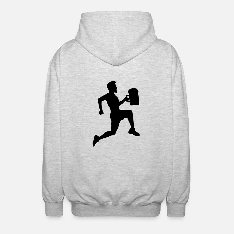 Running race Stein - Unisex Hooded Jacket - light heather grey