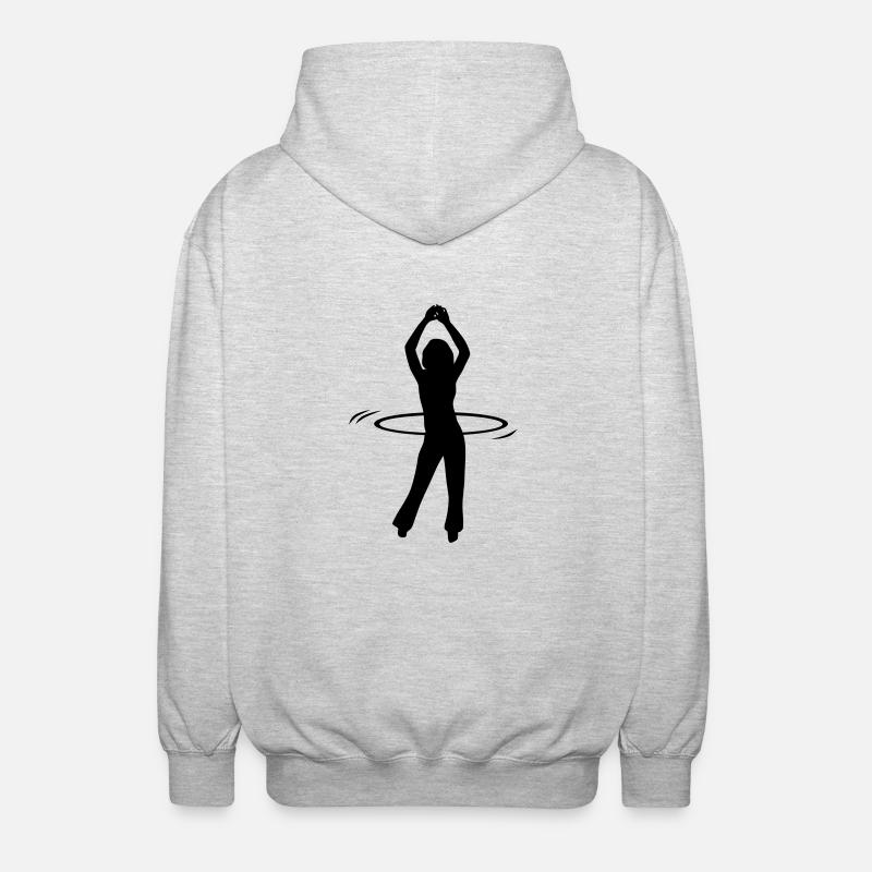 hulahoop - Unisex Kapuzenjacke - Hellgrau meliert
