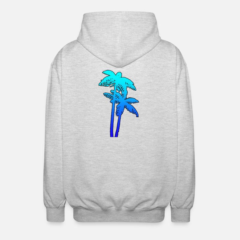 PALMS - Unisex Kapuzenjacke - Hellgrau meliert