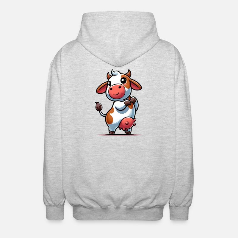 Ko - Luvjacka unisex - ljusgråmelerad