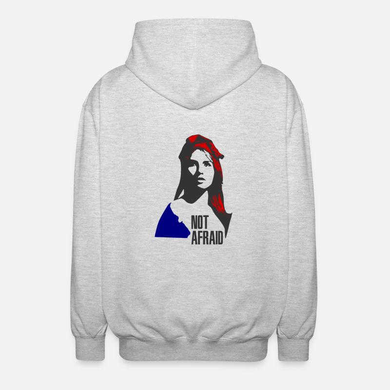 Marianne_N3 - Unisex hættejakke. - lysegrå meleret