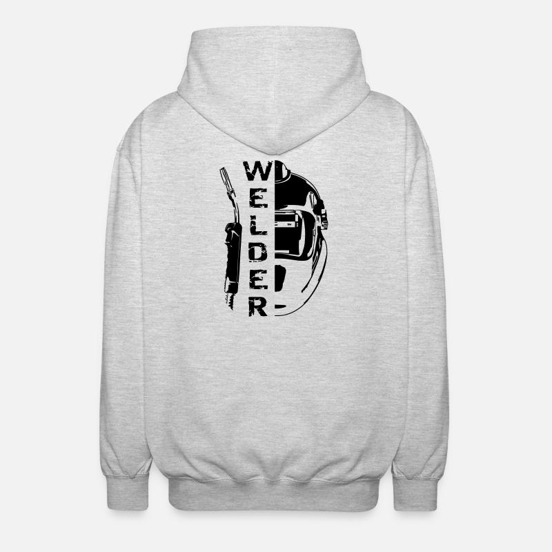 Welding Welder - Unisex Kapuzenjacke - Hellgrau meliert