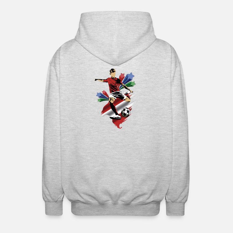 Austria - Austria - Flags - Unisex Hooded Jacket - light heather grey