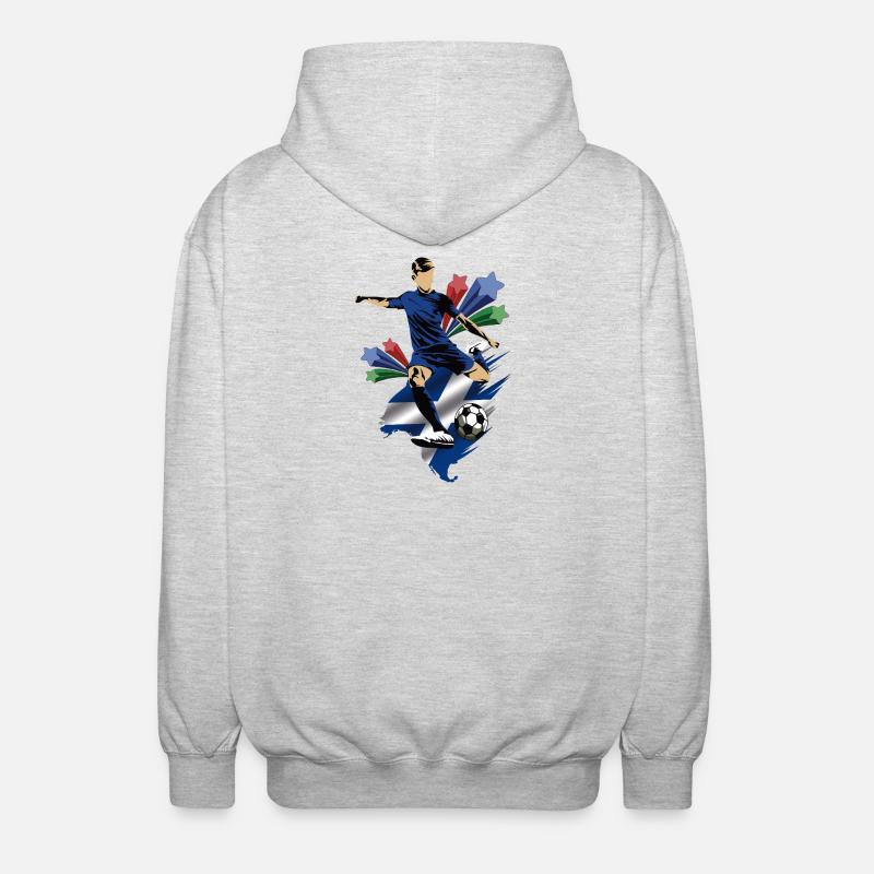 Escocia - Écosse - Drapeaux - Veste à capuche unisexe - gris clair chiné