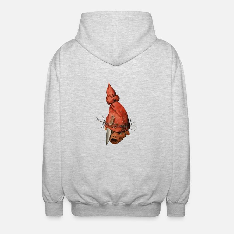 Bruegels Dämon - Unisex Kapuzenjacke - Hellgrau meliert