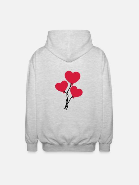 Balloon - Unisex Hooded Jacket - light heather grey