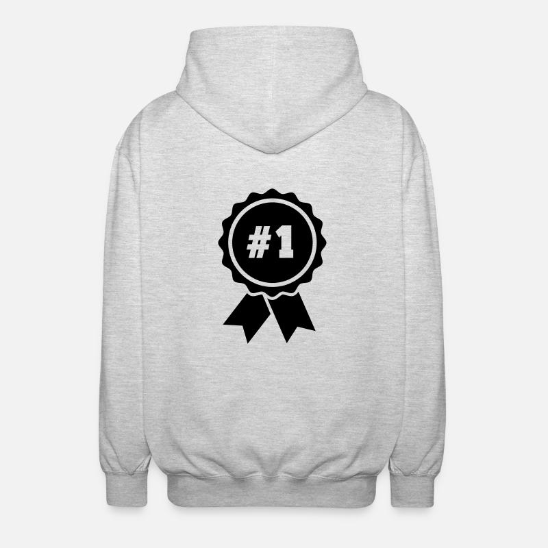 médaille - Veste à capuche unisexe - gris clair chiné