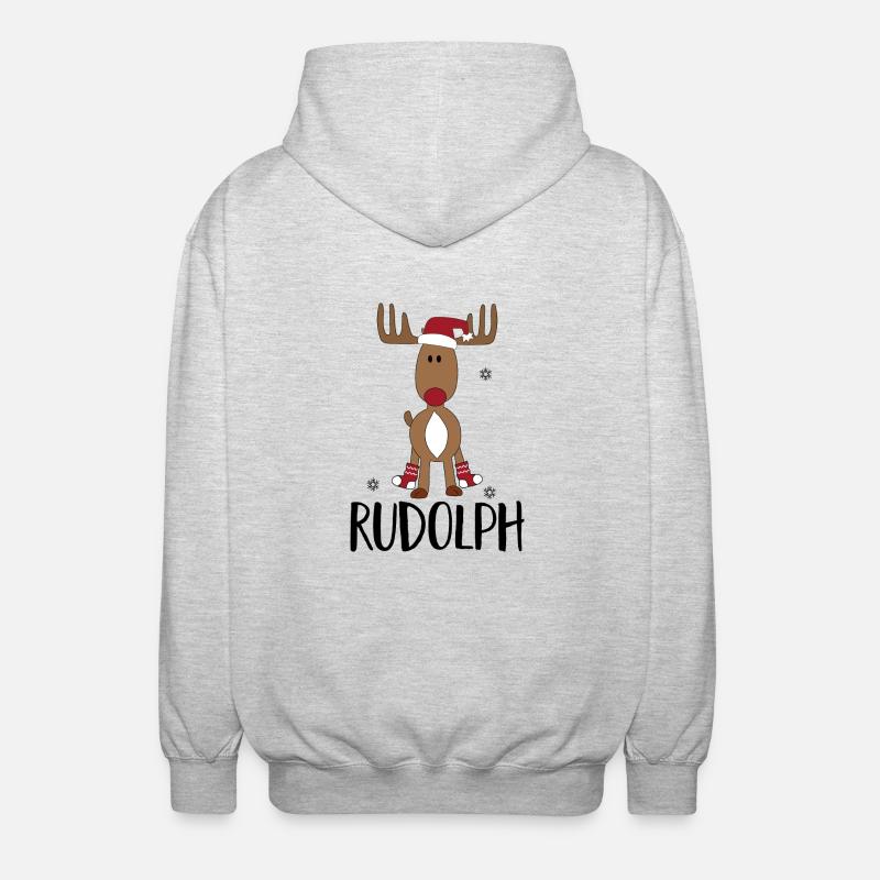 Weihnachten - Unisex Kapuzenjacke - Hellgrau meliert