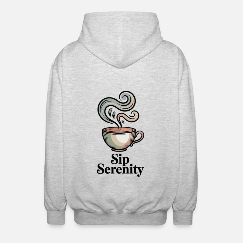 Siroter Serenity – Douce magie matinale - Veste à capuche unisexe - gris clair chiné