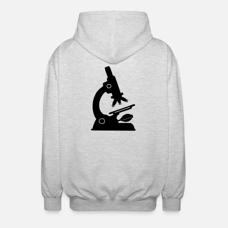 Microscope de laboratoire - Veste à capuche unisexe - gris clair chiné