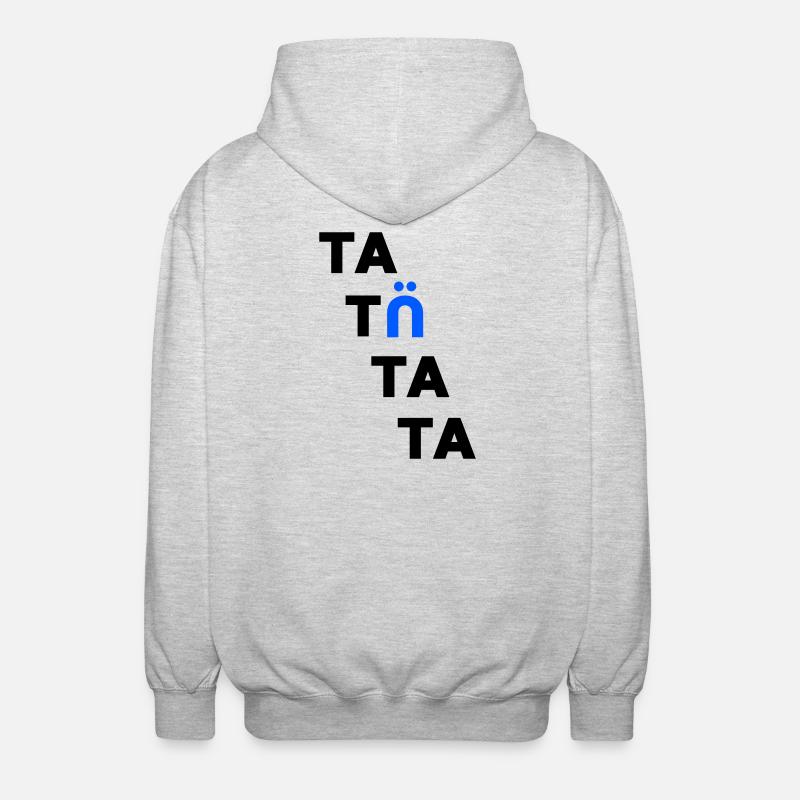 tatuetata - Unisex Kapuzenjacke - Hellgrau meliert