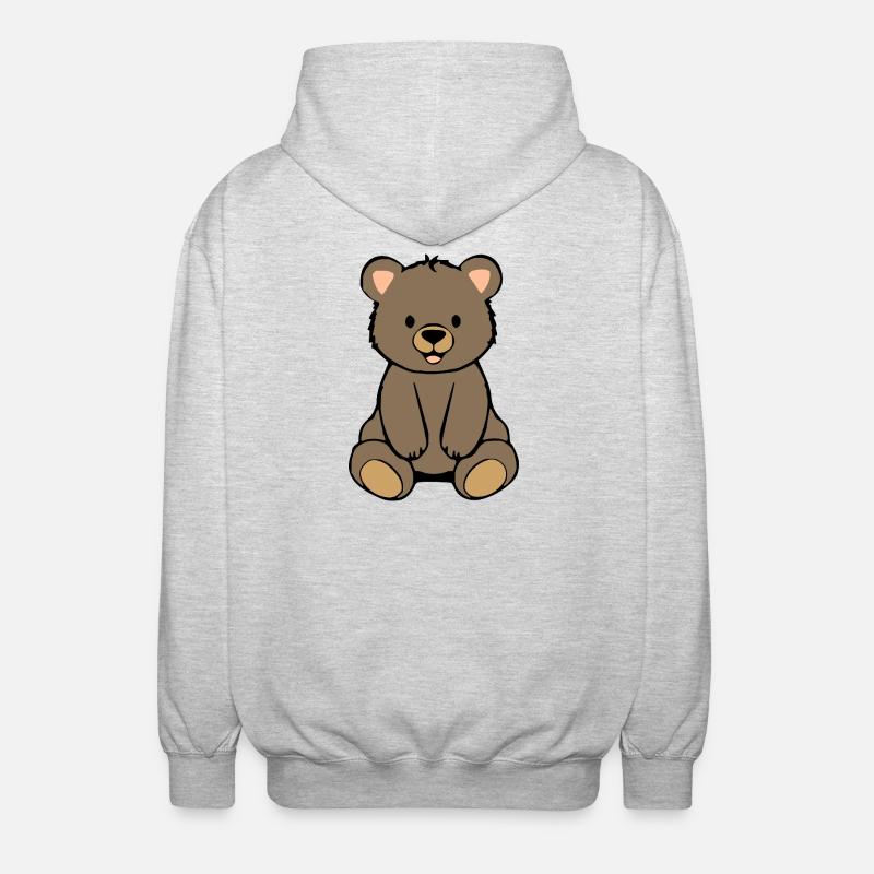 Bear Bear - Unisex Hooded Jacket - light heather grey