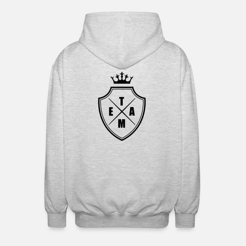 Écusson de l’équipe Wappen - Veste à capuche unisexe - gris clair chiné