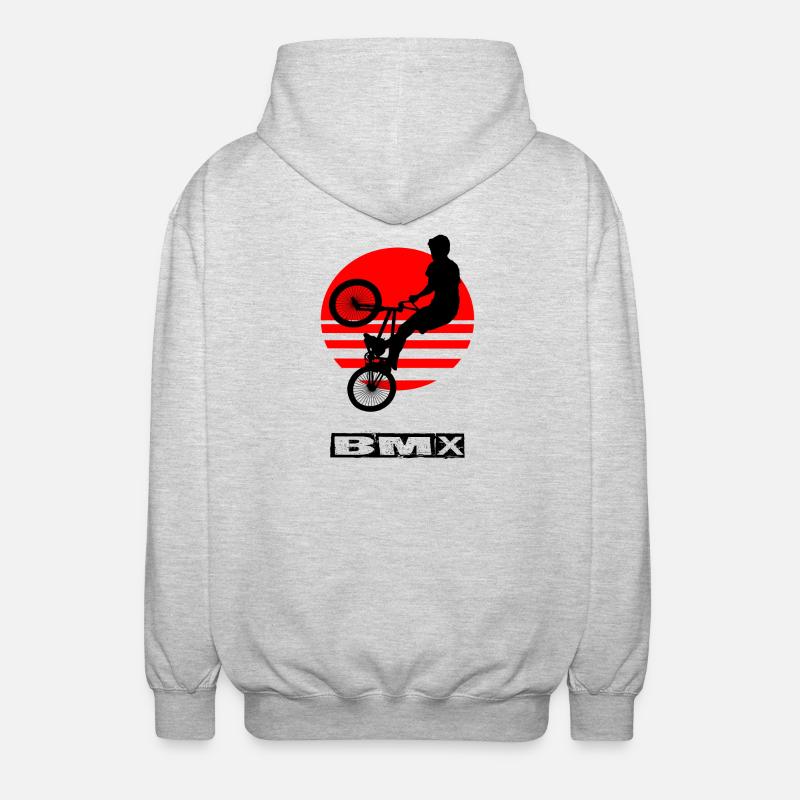 Le BMX - Veste à capuche unisexe - gris clair chiné