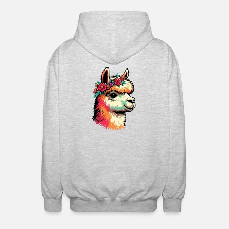 Alpaca - Unisex Hooded Jacket - light heather grey