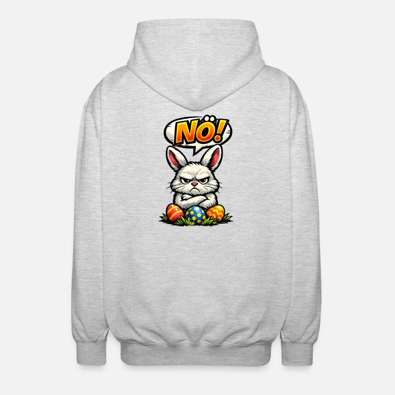 Lower Austrian Bunny Easter Gift - Unisex Hooded Jacket - light heather grey