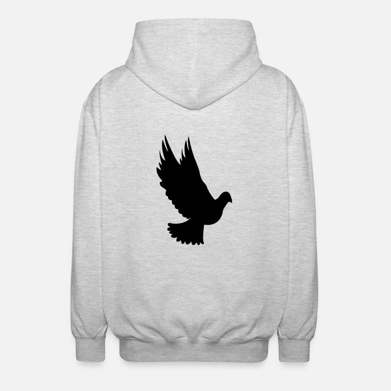 taube - Veste à capuche unisexe - gris clair chiné