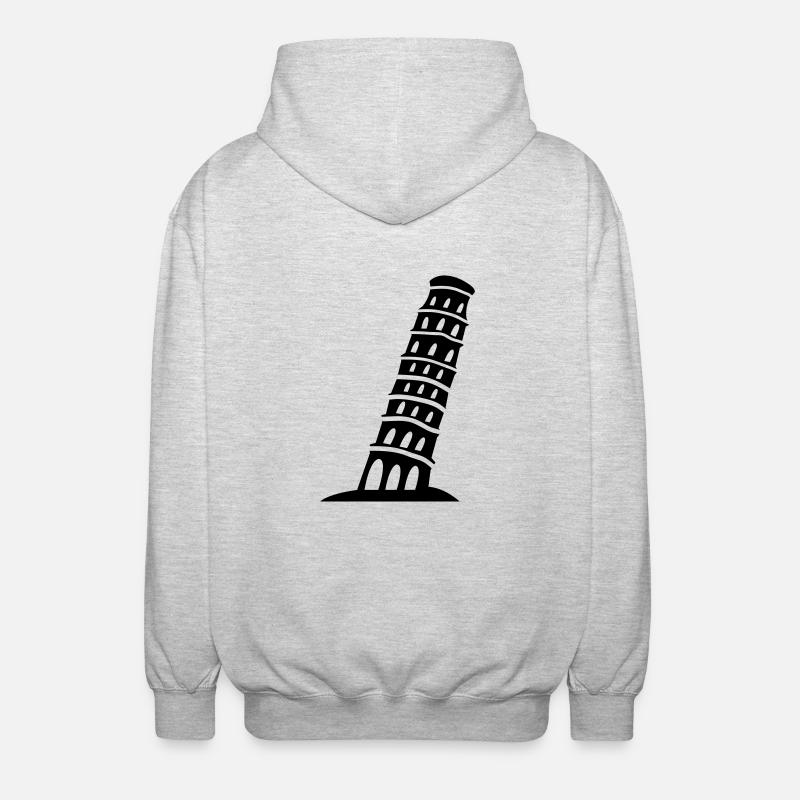 pisa_01 - Unisex Hooded Jacket - light heather grey