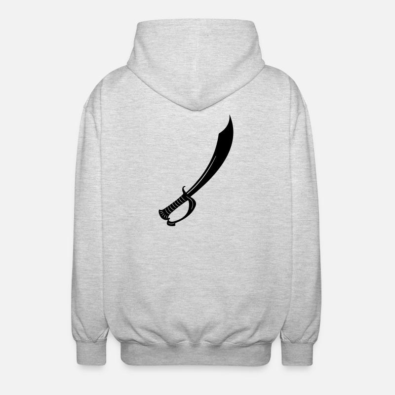 Épée - Veste à capuche unisexe - gris clair chiné