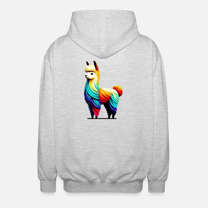 Alpaca - Unisex Hooded Jacket - light heather grey