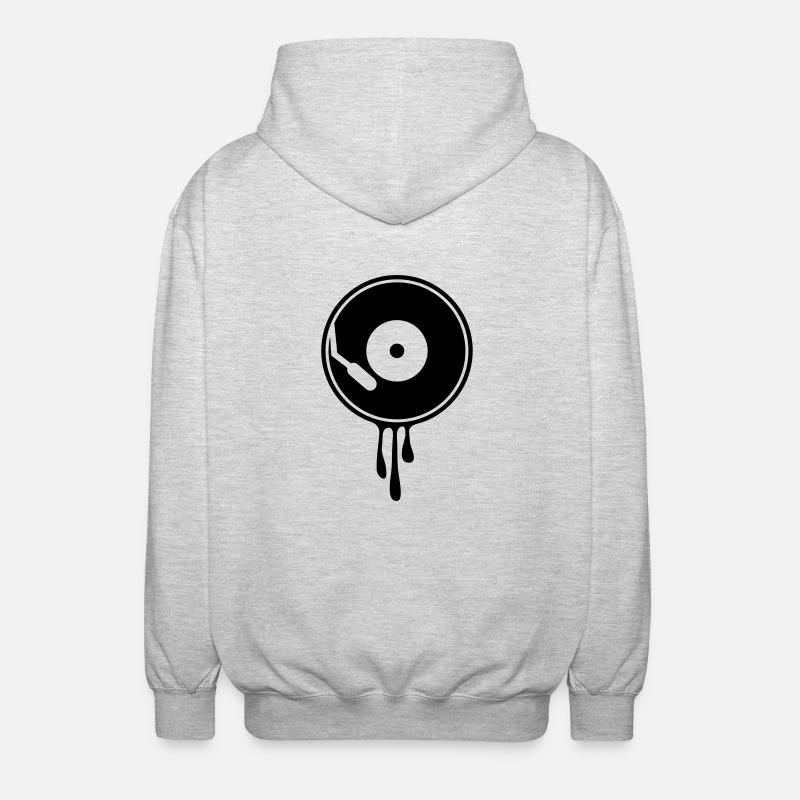 Hot Vinyl - Unisex Hooded Jacket - light heather grey