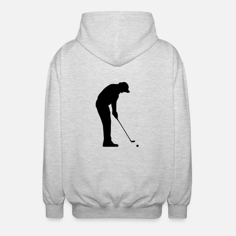 Golf - Unisex Kapuzenjacke - Hellgrau meliert