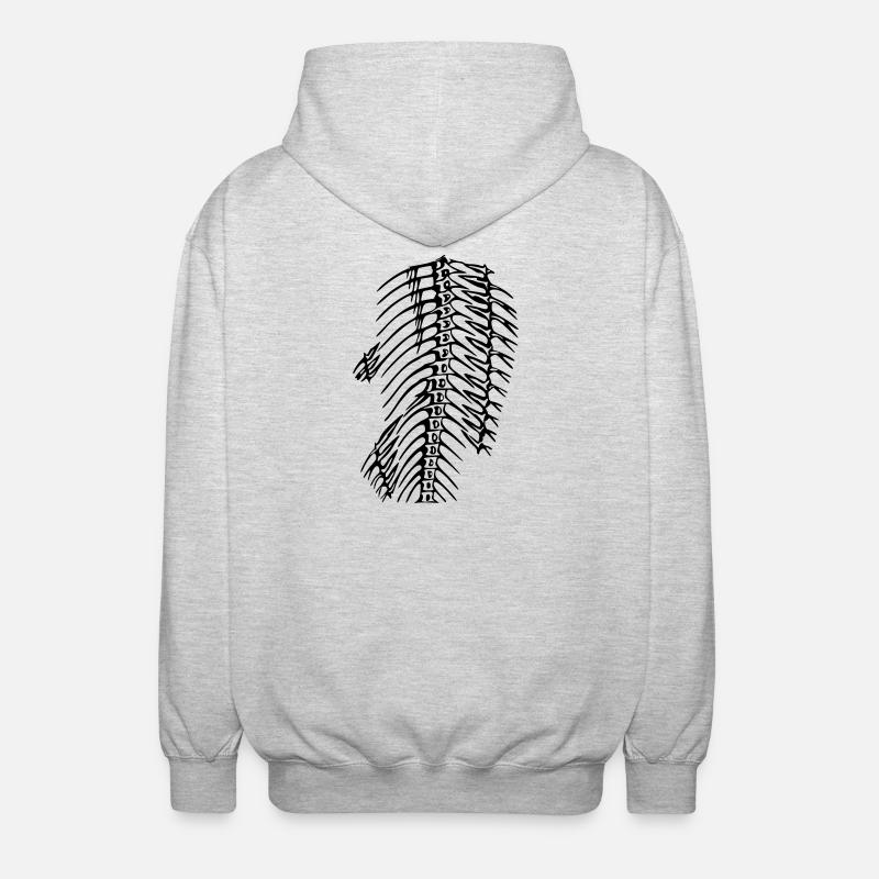 Graete - Veste à capuche unisexe - gris clair chiné