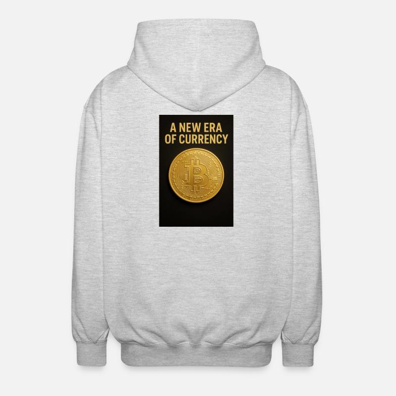 Nouvelle ère de la monnaie - Veste à capuche unisexe - gris clair chiné