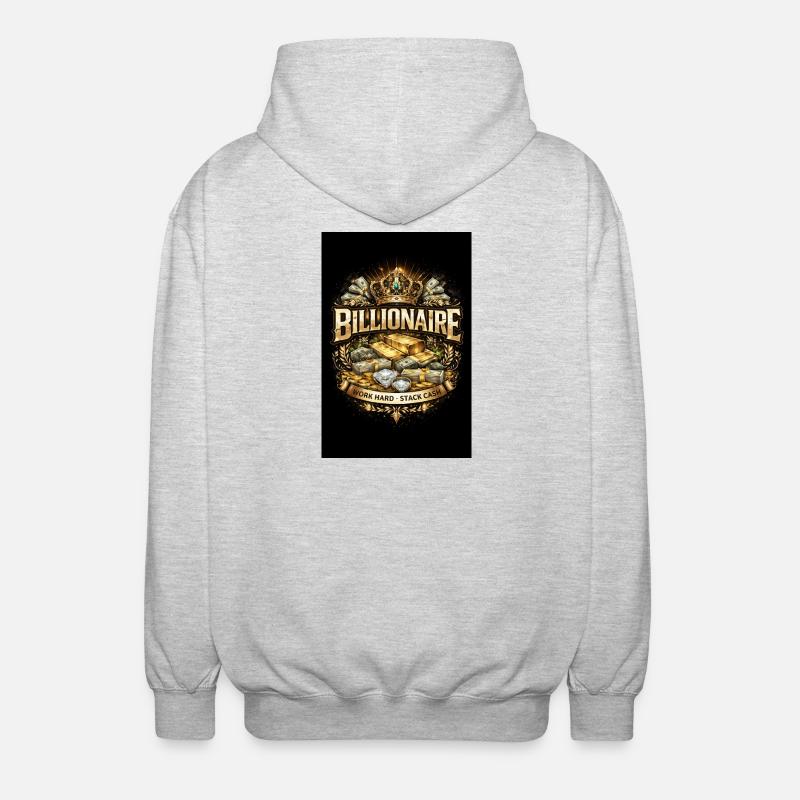 6D0F5E12-D063-4FDD-AC08-1CA5FF0643D0 - Veste à capuche unisexe - gris clair chiné