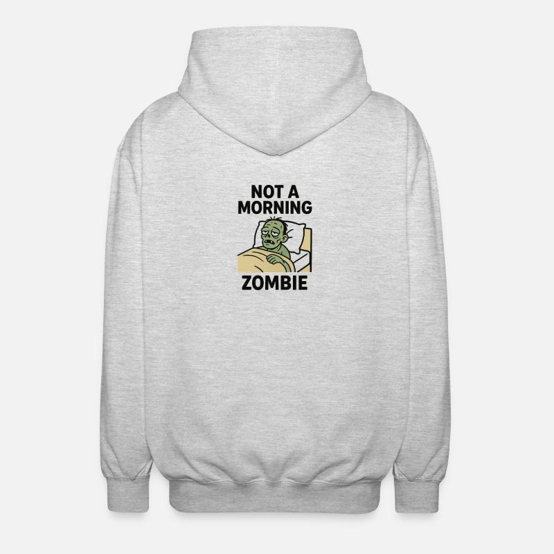 Pas de zombie de demain - Veste à capuche unisexe - gris clair chiné