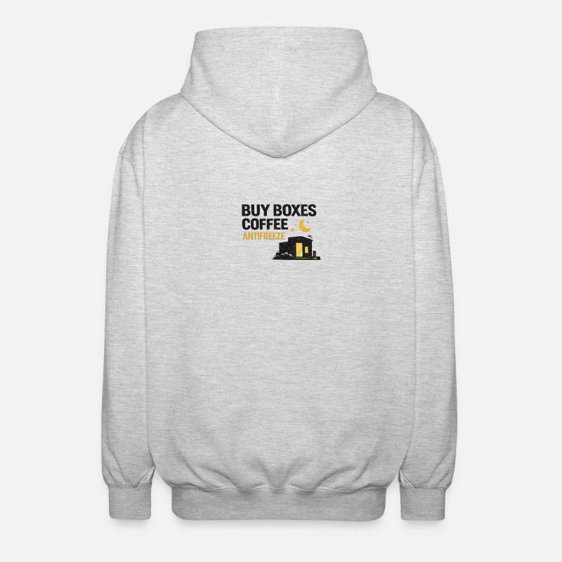 Night Shift Coffee Antifreeze - Unisex Hooded Jacket - light heather grey