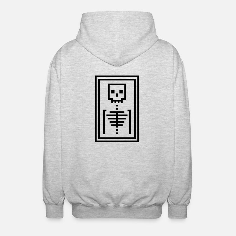 Os - Veste à capuche unisexe - gris clair chiné