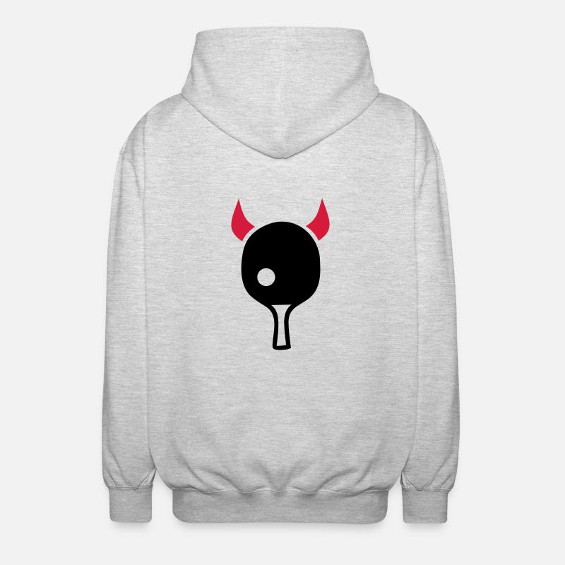 table tennis - Unisex Hooded Jacket - light heather grey