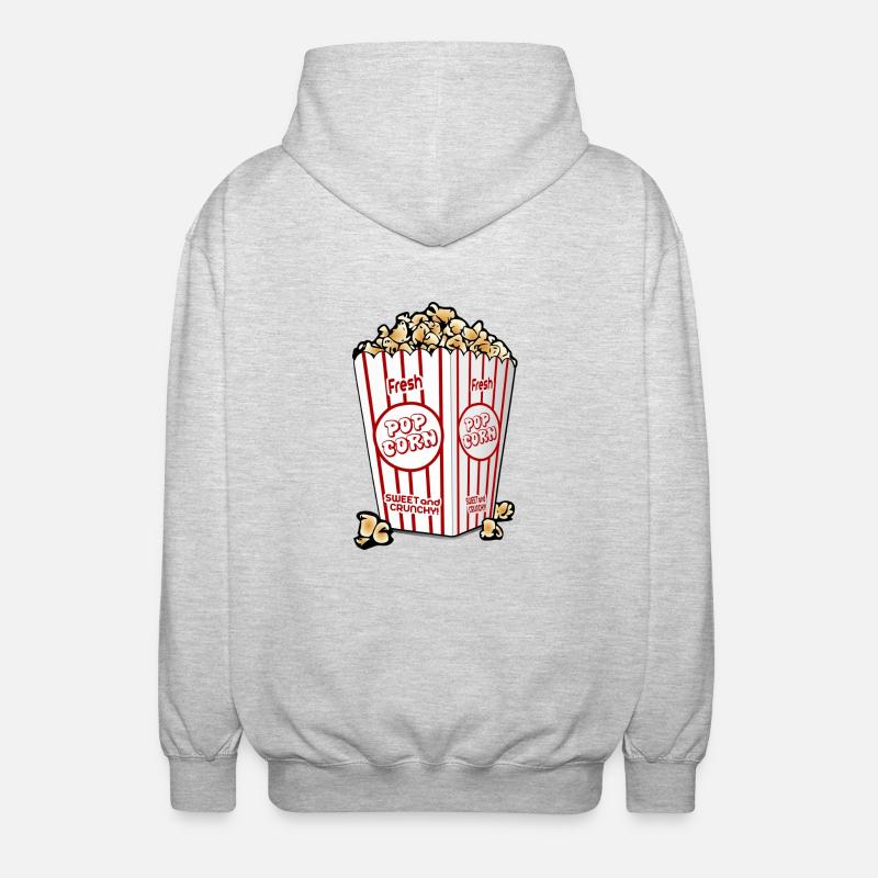 pop-corn - Veste à capuche unisexe - gris clair chiné