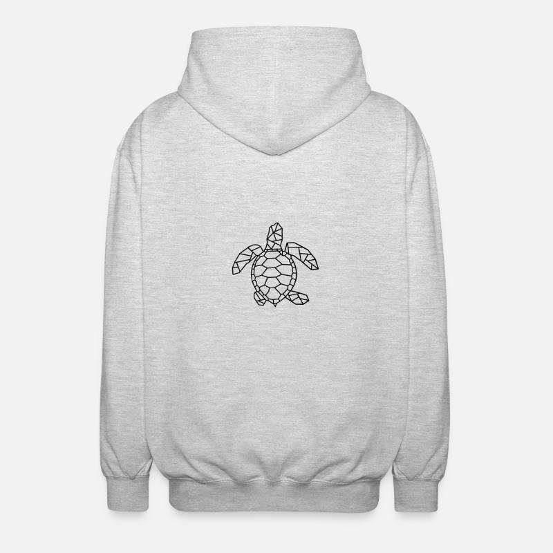 Turtle gift idea - Unisex Hooded Jacket - light heather grey