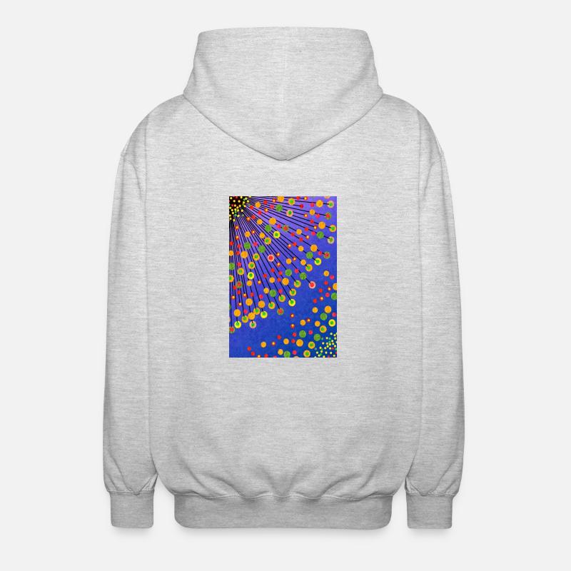 pissenlits - Veste à capuche unisexe - gris clair chiné