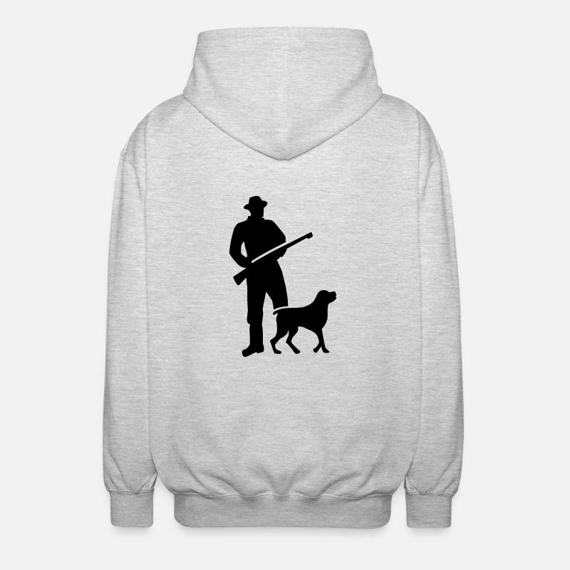 Hunter - Unisex Hooded Jacket - light heather grey