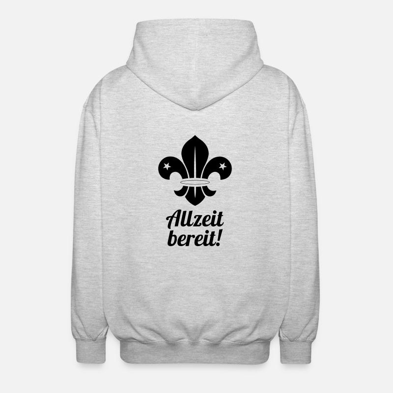 scout / scouting / scoutisme / guide - Veste à capuche unisexe - gris clair chiné